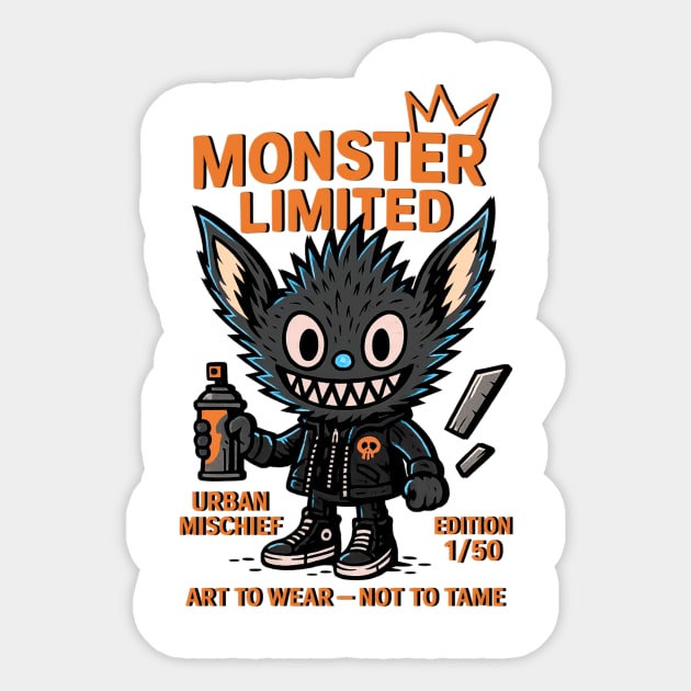 Monster Limited Edition Urban Mischief Funky Style Sticker by Art2Wear